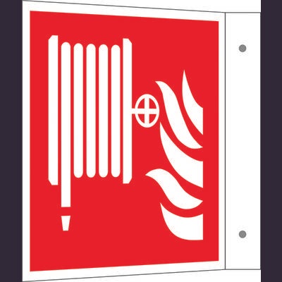 Brandschutzschild Löschschlauch Aluminium (B x H) 150 mm x 150 mm ISO 7010 1 St.