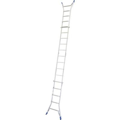 Krause 133960 Aluminium Teleskopleiter Arbeitshöhe (max.): 6.05 m Aluminium 18 kg