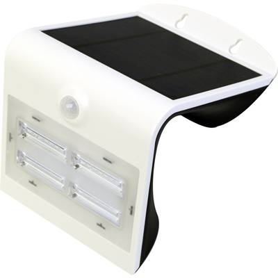 Wave M - LED-Solar-Wandleuchte mit Sensor, weiß