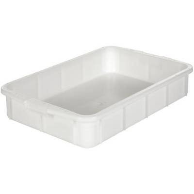 Stapelbehälter lebensmittelgeeignet (L x B x H) 670 x 445 x 120 mm Natur-Weiß 1657939 1 St.