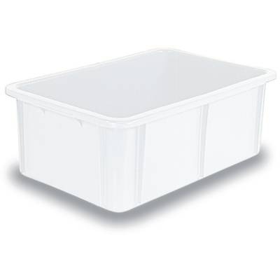 Stapelbehälter lebensmittelgeeignet (L x B x H) 600 x 400 x 215 mm Natur-Weiß 1658711 1 St.