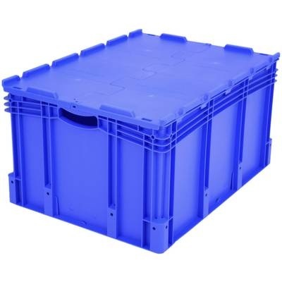 Stapelbehälter lebensmittelgeeignet (L x B x H) 800 x 600 x 438 mm Blau 1658722 1 St.