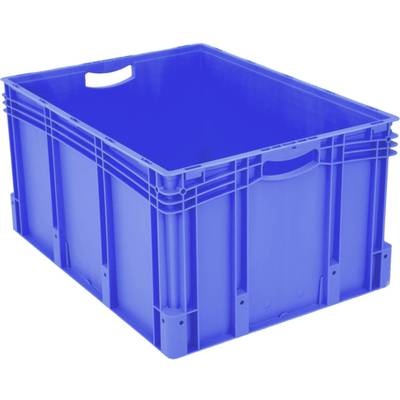 Stapelbehälter lebensmittelgeeignet (L x B x H) 800 x 600 x 420 mm Blau 1658724 1 St.