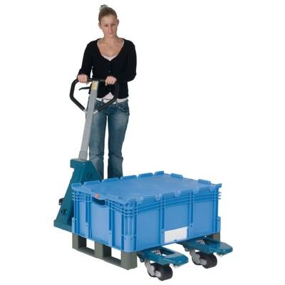 Stapelbehälter lebensmittelgeeignet (L x B x H) 800 x 600 x 338 mm Blau 1658730 1 St.