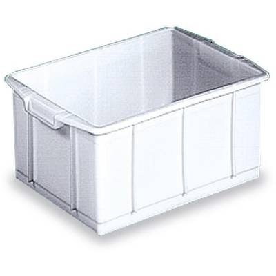 Stapelbehälter lebensmittelgeeignet (L x B x H) 460 x 330 x 200 mm Natur-Weiß 1658122 1 St.