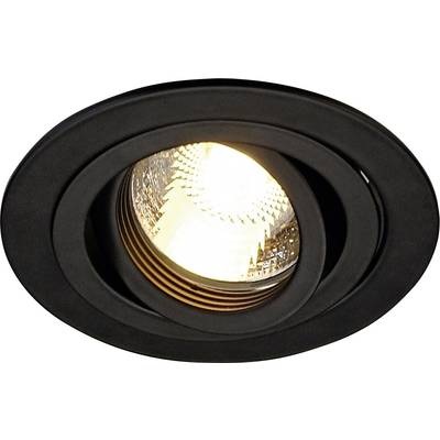 SLV 111710 New Tria 1 Einbauleuchte EEK: abhängig v. Leuchtmittel (A++ - E) LED, Halogen GU10 50 W Schwarz