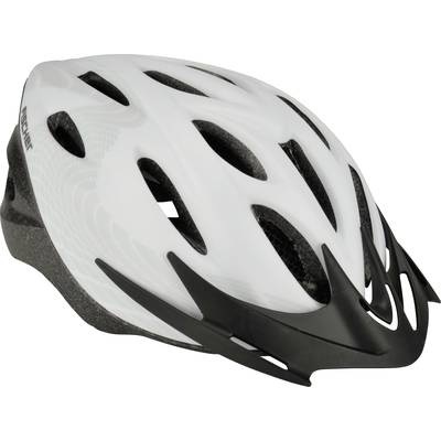 Fischer Fahrrad White Vision S/M City-Helm Weiß, Schwarz Konfektionsgröße=M