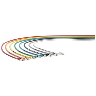 LAPP RJ45 Netzwerk Anschlusskabel CAT 6a S/FTP 10 m Weiß mit Rastnasenschutz, Gesamtschirm, Paarschirm, Folienschirm,