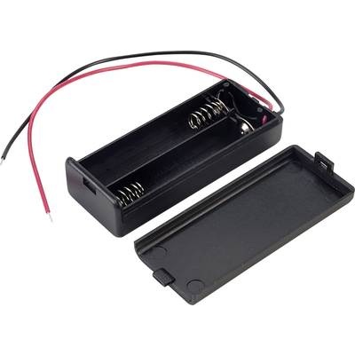 TRU COMPONENTS SBH-421-2A Batteriebox 2x Micro (AAA) Kabel