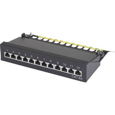 12 Port Netzwerk-Patchbox 25,4 cm (10) Renkforce CAT 6a 1 HE