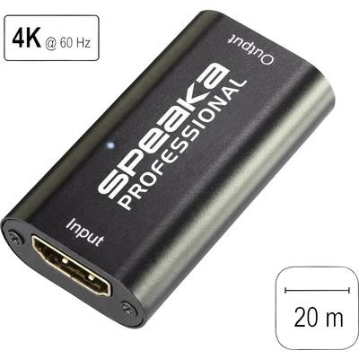 SpeaKa Professional HDMI™ Repeater über Signalkabel 20 m
