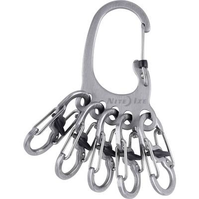 NITE Ize Schlüssel-Karabiner KLKBF-11-R6 BigFoot Locker KeyRack Edelstahl 1 St.