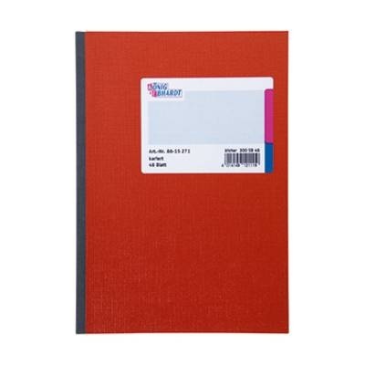 König & Ebhardt Notizbuch Kladde 8615271 kariert Rot Anzahl der Blätter: 48 DIN A5