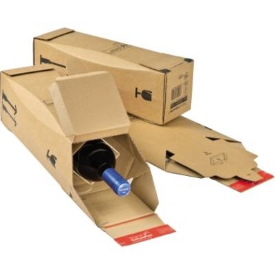 Colompac Flaschenversandkarton CP181.101 Wellpappe Braun
