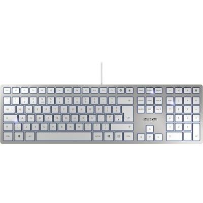 CHERRY KC6000 Slim USB-Tastatur Englisch, QWERTY Silber