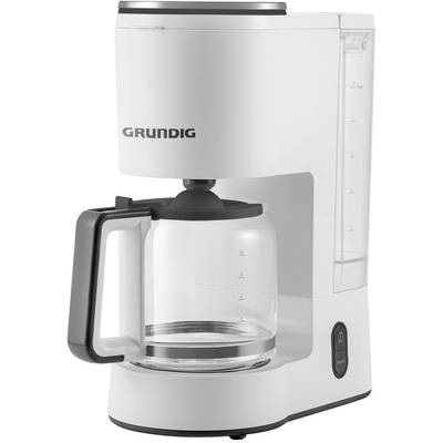 Grundig KM 5860 Kaffeemaschine Weiß, Schwarz Fassungsvermögen Tassen=10 Glaskanne, Warmhaltefunktion