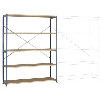 Manuflex RP1041.2001 Fachbodenregal-Grundmodul 70 kg (B x H x T) 1470 x 2000 x 400 mm Stahl pulverbeschichtet Rot-Orange