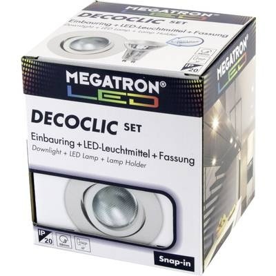 Megatron MT75400 Einbauleuchte EEK: LED (A++ - E) LED GU10, GU5.3 6 W Weiß