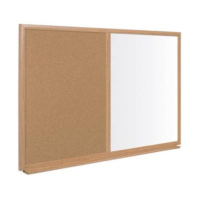 Pinnwand MX141472319 Braun, Weiß Kork, Stahl 120 cm x 90 cm