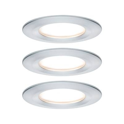 Paulmann Nova Bad-Einbauleuchte 3er Set LED EEK: A+ (A++ - E) LED 19.5 W IP44 Aluminium