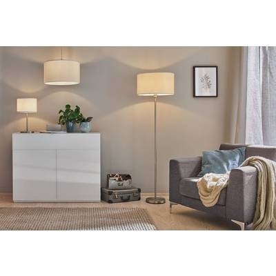 Tischlampe LED E14 40 W EEK: abhängig v. Leuchtmittel (A++ - E) Paulmann Tessa 70923 Creme, Eisen (gebürstet)