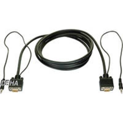 Bachmann VGA / Klinke Anschlusskabel [1x VGA-Stecker, Klinkenstecker 3.5 mm - 1x VGA-Stecker, Klinkenstecker 3.5 mm] 10