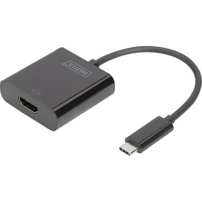 Digitus USB / HDMI Adapter [1x USB-C™ Stecker - 1x HDMI-Buchse] Schwarz