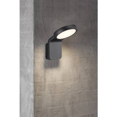 Effiziente LED-Außenwandleuchte Marina schwarz