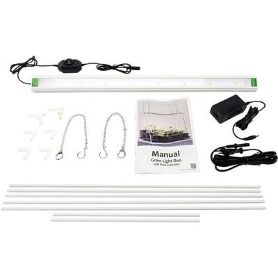 Venso E503 100 GrowLight Duo Aufzuchtslampe mit Stativ LED fest eingebaut 22 W Neutral-Weiß Schwarz, Aluminium