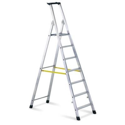 ZARGES 42457 Aluminium Stufen-Stehleiter klappbar 9.1 kg
