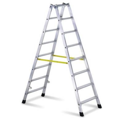 ZARGES 42468 Aluminium Stufen-Stehleiter klappbar 16.9 kg
