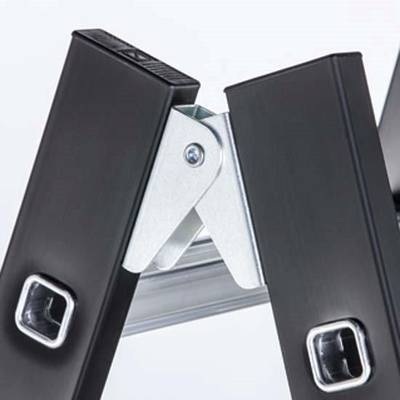 ZARGES Schwerlast-Stehleiter beidseitig begehbar 2 x 5 Sprossen
