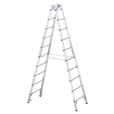 ZARGES Profi-Sprossenleiter beidseitig begehbar 2 x 10 Sprossen