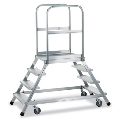 ZARGES 41984 Aluminium Podesttreppe fahrbar 46.2 kg