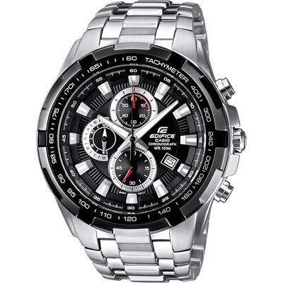 Casio Chronograph Armbanduhr EF-539D-1AVEF (L x B x H) 53.5 x 48.5 x 11.5 mm Silber, Schwarz Gehäusematerial=Edelstahl