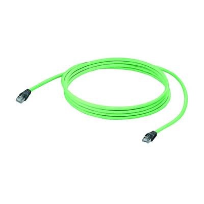 Weidmüller RJ45 Netzwerk Anschlusskabel CAT 5, CAT 5e SF/UTP 15 m Grün Flammwidrig, mit Rastnasenschutz