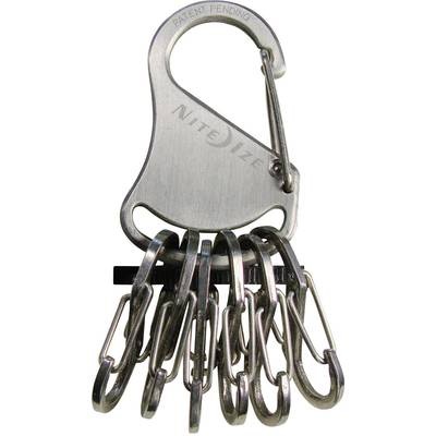 NITE Ize Schlüssel-Karabiner NI-KRS-03-11 KeyRack 6 S-Biner Silber 1 St.