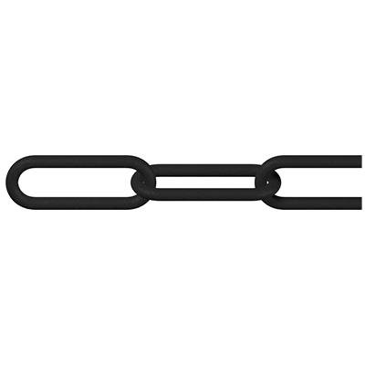dörner + helmer 128957 Absperrkette Schwarz Kunststoff 6 m