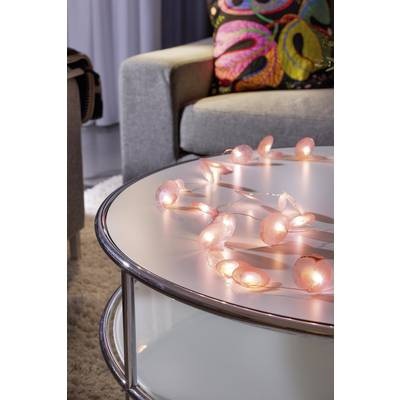 Konstsmide 3167-343 Motiv-Lichterkette Perlmuttplättchen Innen batteriebetrieben 20 LED Warm-Weiß