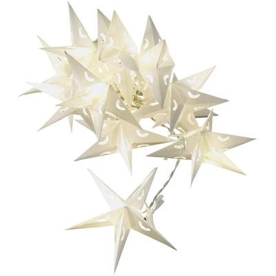 Konstsmide 3195-103 Motiv-Lichterkette Sterne EEK: A (A++ - E) LED Warm-Weiß Beleuchtete Länge: 1.98 m