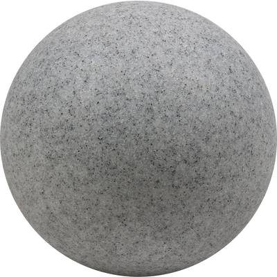 Heitronic 35957 Mundan Gartenleuchte Kugel LED, Energiesparlampe E27 11 W Granit-Grau (matt)