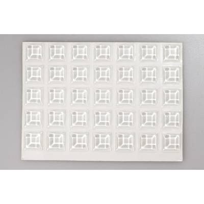 TOOLCRAFT 2127C70-C Gerätefuß selbstklebend, quadratisch Transparent (Ø x H) 12.7 mm x 3.1 mm 70 St.