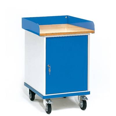 Fetra 2445 Tisch- und Schrankwagen Stahl pulverbeschichtet Traglast (max.): 150 kg Brillantblau (RAL 5007)