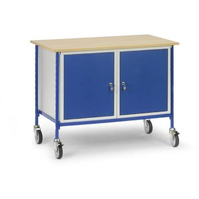 Fetra 5868 Tisch- und Schrankwagen Stahl pulverbeschichtet Traglast (max.): 150 kg Brillantblau (RAL 5007)
