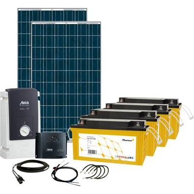 Phaesun Solar Rise Six 600283 Solar-Set 500 Wp inkl. Akku, inkl. Anschlusskabel, inkl. Laderegler, inkl. Wechselrichter
