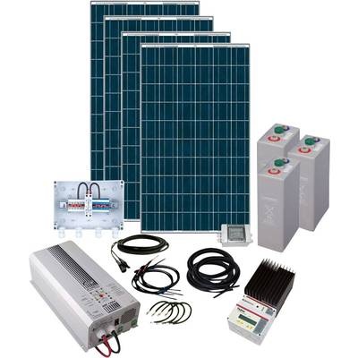 Phaesun Solar Rise Eight 600281 Solar-Set 1000 Wp inkl. Akku, inkl. Anschlusskabel, inkl. Laderegler, inkl.
