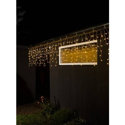 LED-Lichtervorhang Eisregen warmweiß transp. 5m