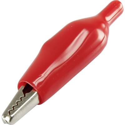 TRU COMPONENTS 93038c43 Krokodilklemme Rot Länge: 55 mm 1 St.
