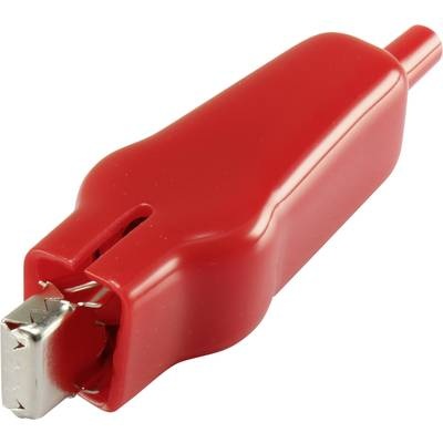 Conrad Components 93038c57 Krokodilklemme Blau Länge: 75 mm 1 St.