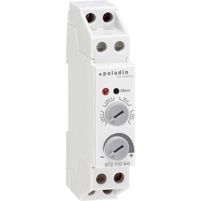 Müller 23384 Hutschienen Dimmer Geeignet für Leuchtmittel: LED-Lampe, Glühlampe, Halogenlampe, Energiesparlampe Grau